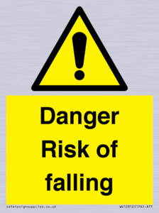 Danger Risk of falling